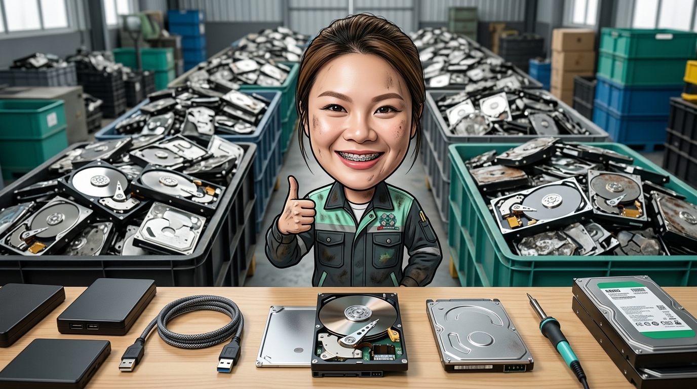 ขั้นตอนการตรวจเช็กฮาร์ดดิสก์ External เปิดไม่ติด แยกปัญหาระหว่างกล่อง Enclosure กับตัวไดรฟ์ HDD ด้านใน