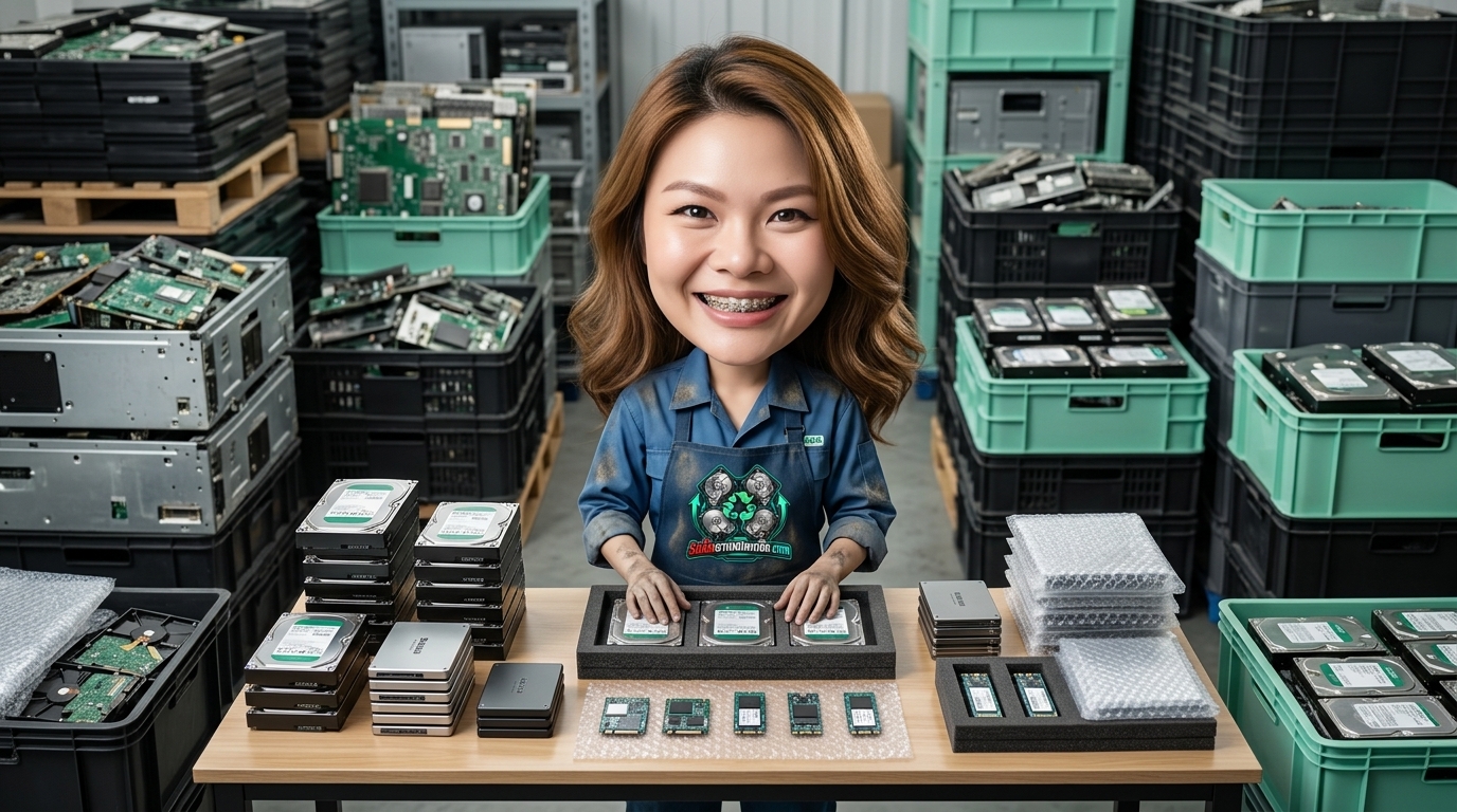 วิธีแพ็กเกจฮาร์ดดิสก์ HDD และ SSD จำนวนมากด้วยบับเบิ้ลและถุงกันไฟฟ้าสถิตอย่างปลอดภัย