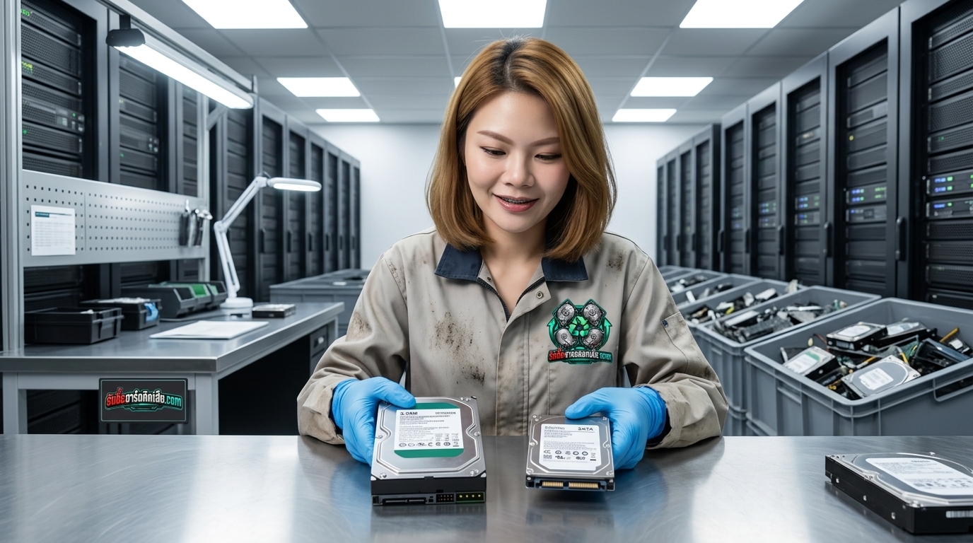 การเปรียบเทียบขั้วต่อฮาร์ดดิสก์แบบ SAS และ SATA สำหรับเซิร์ฟเวอร์บนโต๊ะทำงานแผนกไอที
