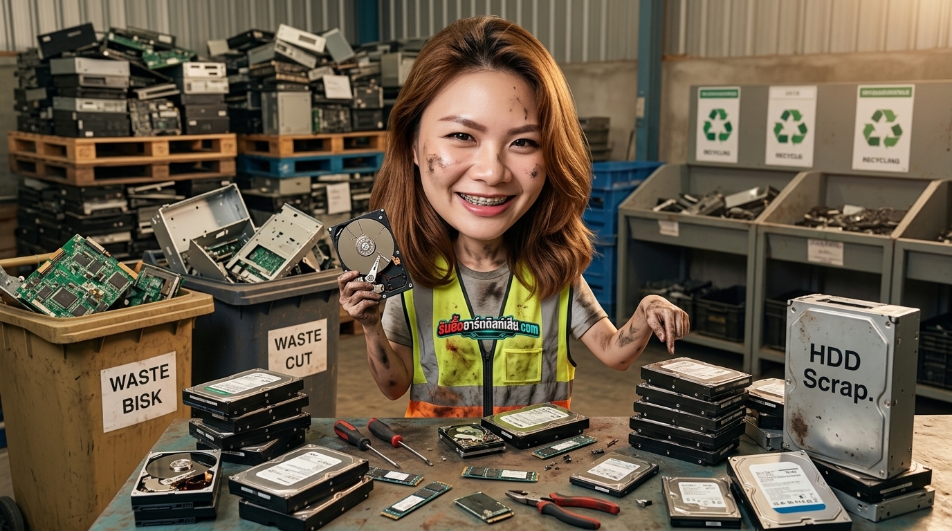 การจัดการสต็อกฮาร์ดดิสก์และอุปกรณ์จัดเก็บข้อมูล SSD ที่เสียในองค์กรเพื่อการรีไซเคิลชิ้นส่วน